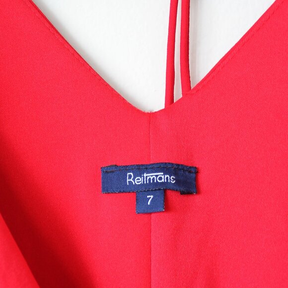 y2k Reitmans Red Midi Dress - Picture 6 of 6